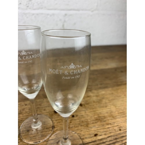 249 - Four Vintage Moët & Chandon Champagne Flutes