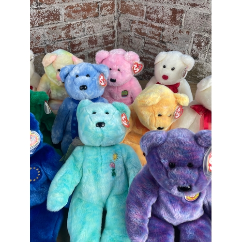 68 - 14x Large New Old Stock TY Beanie Bears