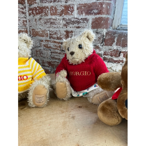 73 - Collectable Teddy Bears Inc. Harrods & Giorgio Beverly Hills