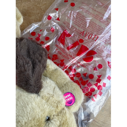 78 - Collectable Teddy Bears Inc. Avon Musical Puppy, Meerkat, Coca Cola & Vintage Camel.