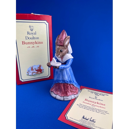 406 - Royal Doulton Bunnykins Boxed  Sundial Bunnykins With COA