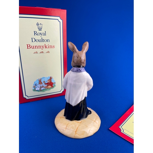 407 - Royal Doulton Bunnykins Boxed Vicar Bunnykins With COA