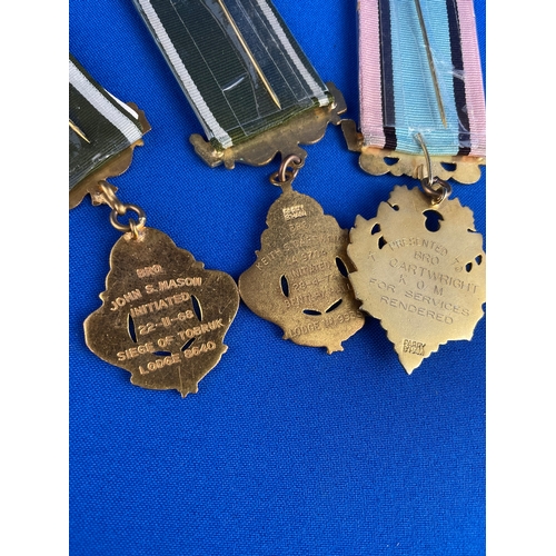 39 - Three Masonic Medals