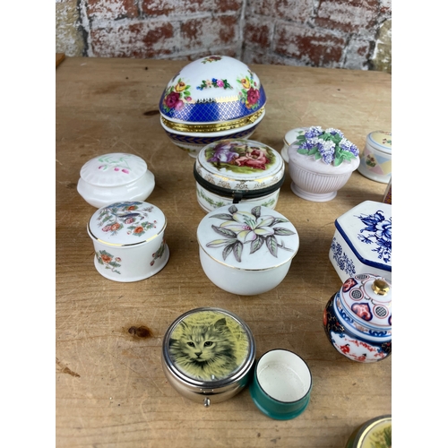 212 - Collection of Trinket & Pill Boxes