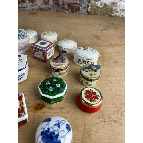 212 - Collection of Trinket & Pill Boxes