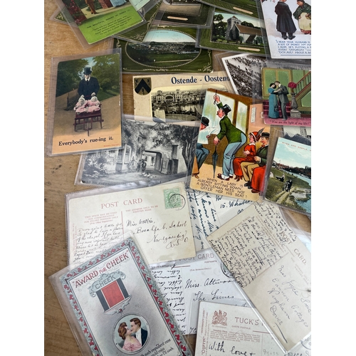 221 - Antique & Vintage Postcards. Many Posted.