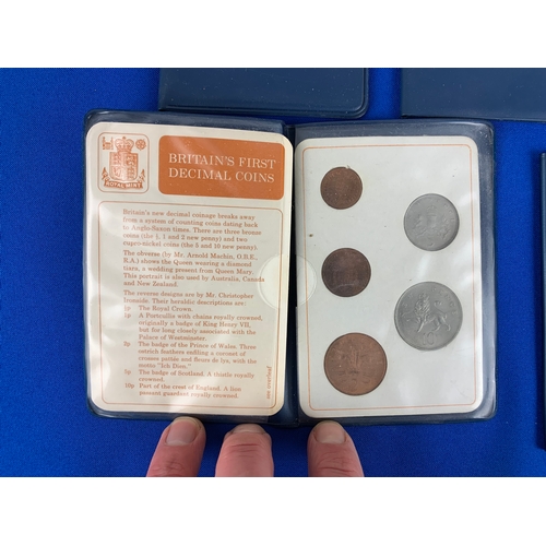 20 - Five Collectors Wallets of Britain's First Decimal Coins...