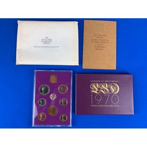 21 - 1970 Royal Mint Proof Coin Set, Coinage of Great Britain and Northern Ireland - lot 1 of 4