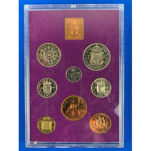 22 - 1970 Royal Mint Proof Coin Set, Coinage of Great Britain and Northern Ireland - lot 2 of 4