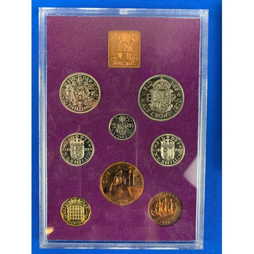 23 - 1970 Royal Mint Proof Coin Set, Coinage of Great Britain and Northern Ireland - lot 3 of 4