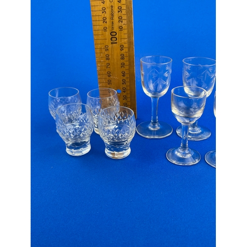 355 - Antique Cordial Glasses