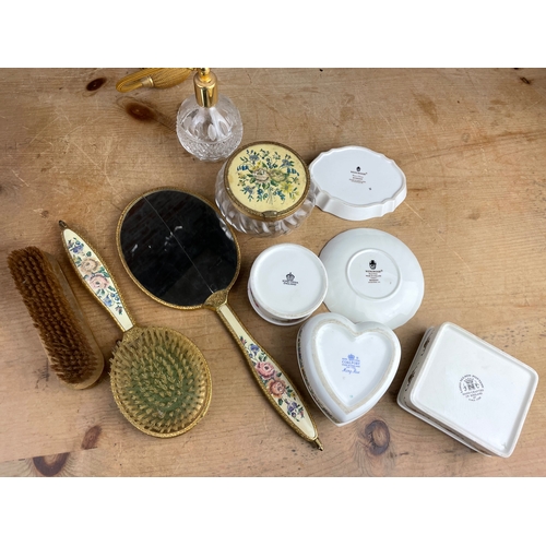 299 - Various Dressing Table Items In.c Petit Point