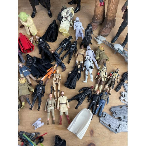 104 - Quantity Of Star Wars Toys & Figures Inc. Weapons & Accessories