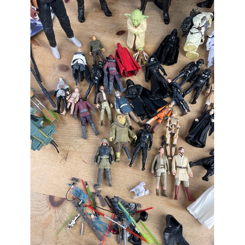 104 - Quantity Of Star Wars Toys & Figures Inc. Weapons & Accessories