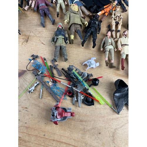 104 - Quantity Of Star Wars Toys & Figures Inc. Weapons & Accessories