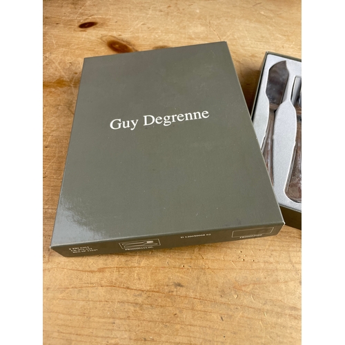 286 - Guy Degrenne Flatware. Boxed Set of 6 Fish Knives & Forks