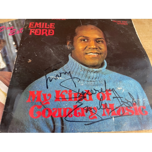 288 - Two Signed, Autographed Vinyl LP Records. Emile Ford & Don Estelle.