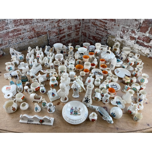 421 - Huge Collection of Crested Ware. W.H.Goss, Carlton, Arcadian etc.