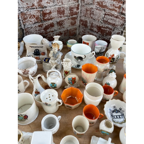 421 - Huge Collection of Crested Ware. W.H.Goss, Carlton, Arcadian etc.