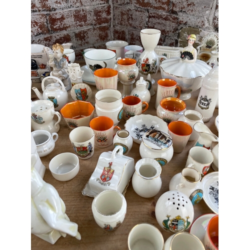 421 - Huge Collection of Crested Ware. W.H.Goss, Carlton, Arcadian etc.