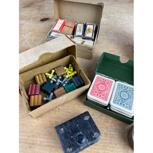 59 - Antique & Miniature Games, Cards, Counters & Die