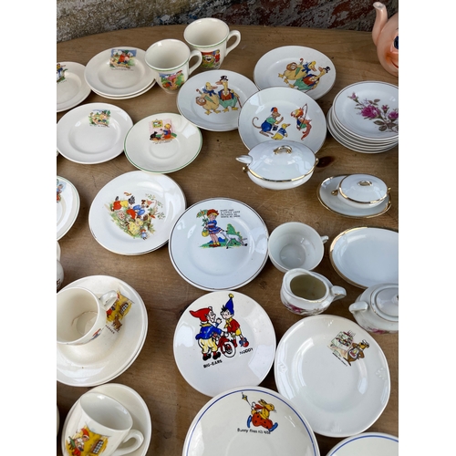 424 - Large Amount Of Novelty, Nursery Rhyme & Cartoon Children's Tea Sets & Tea Pots