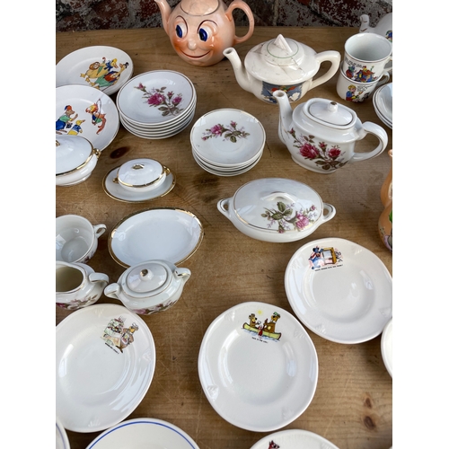 424 - Large Amount Of Novelty, Nursery Rhyme & Cartoon Children's Tea Sets & Tea Pots