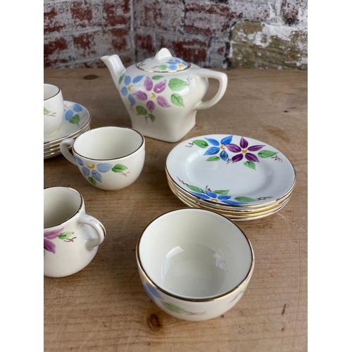 425 - Good Quality, Vintage Hand Painted Small Tea Service