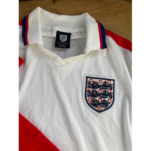 48 - Two Official England Football Tops Size L