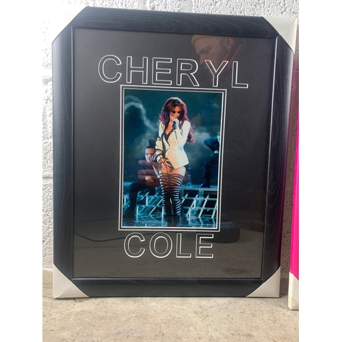 259 - Hand Signed Autograph of Cheryl Cole incredibly well framed with COA and JLS Print