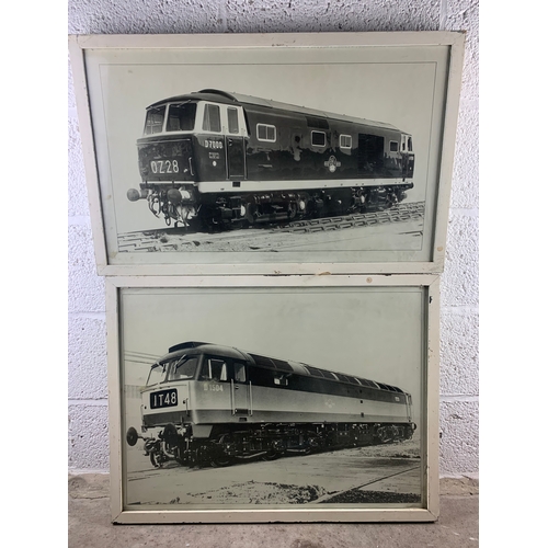 443 - Two Large Vintage Diesel Locomotive Prints