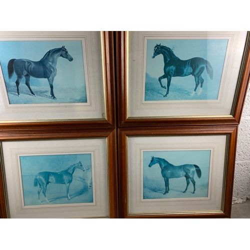 447 - Four Race Horse Themed Prints