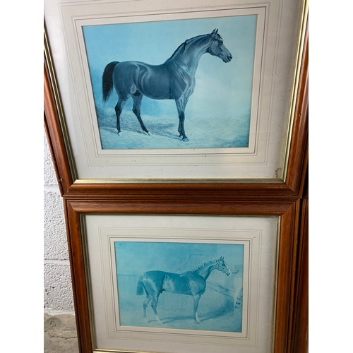 447 - Four Race Horse Themed Prints