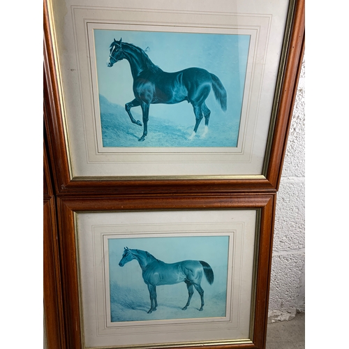 447 - Four Race Horse Themed Prints