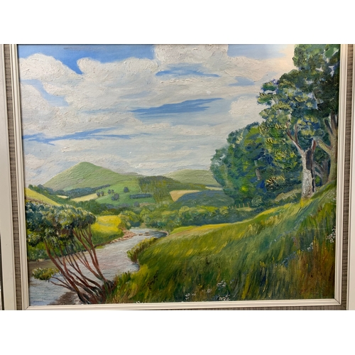 448 - Original Vintage Oil depicting a Country Scene by J Knox and other works