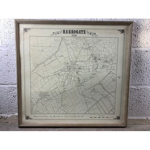 449 - 1849 Reproduction Map of Harrogate