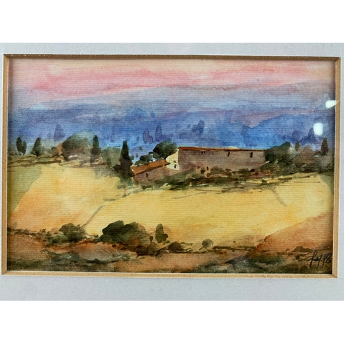 453 - Two Smaller Original Works - One French Countryside and a Mountain Scene