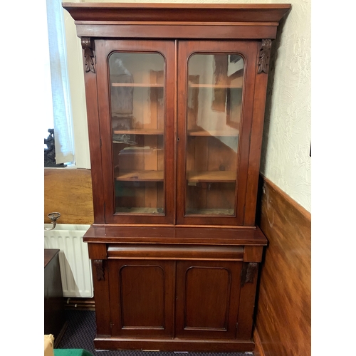 500 - Victorian Cupboard Bookcase