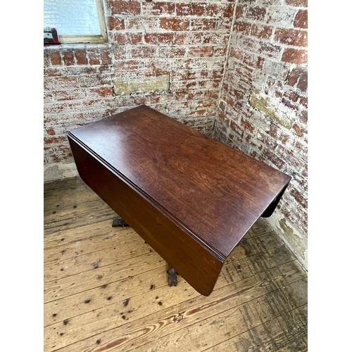 504 - Regency Drop Leaf Pedestal Table With Drawer