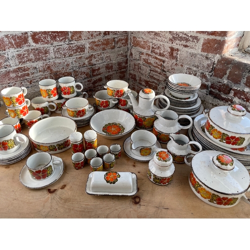 279 - Huge Midwinter Nasturtium Stonehenge Dinner & Tea Service. Great Condition.