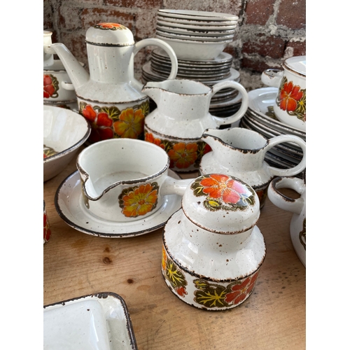 279 - Huge Midwinter Nasturtium Stonehenge Dinner & Tea Service. Great Condition.