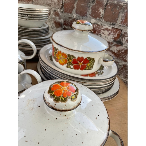 279 - Huge Midwinter Nasturtium Stonehenge Dinner & Tea Service. Great Condition.