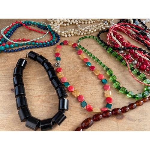 16 - Collection Of Vintage Necklaces Inc. Glass Beads