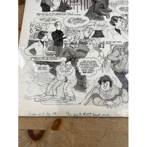 146 - Two Original Artwork, Story Boards From Look-In Comic 1970's