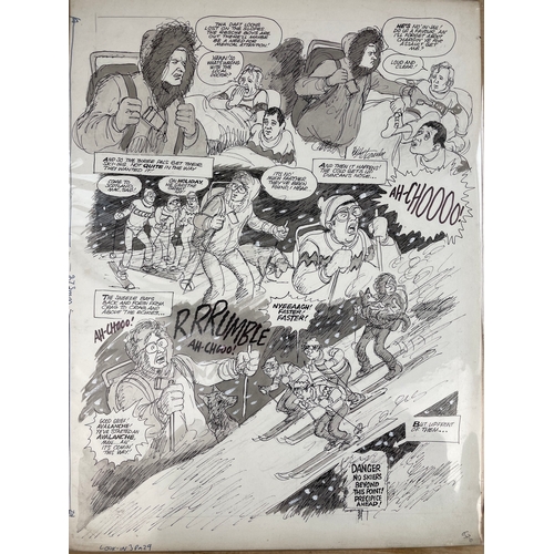 146 - Two Original Artwork, Story Boards From Look-In Comic 1970's