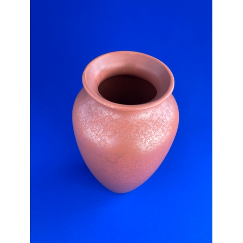 285 - Poole Pottery Salmon Pink Lustre Vase