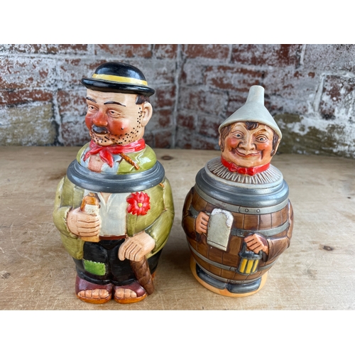 142 - Two Vintage German Novelty Steins