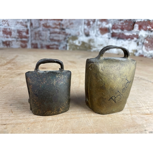 103 - Two Vintage Cow Bells