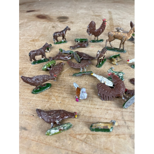 53 - Group Of Vintage Lead Farmyard Animals