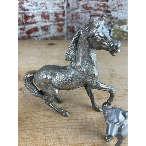 106 - Silver Plated Table Items Inc, Horse, Dog & Bird.